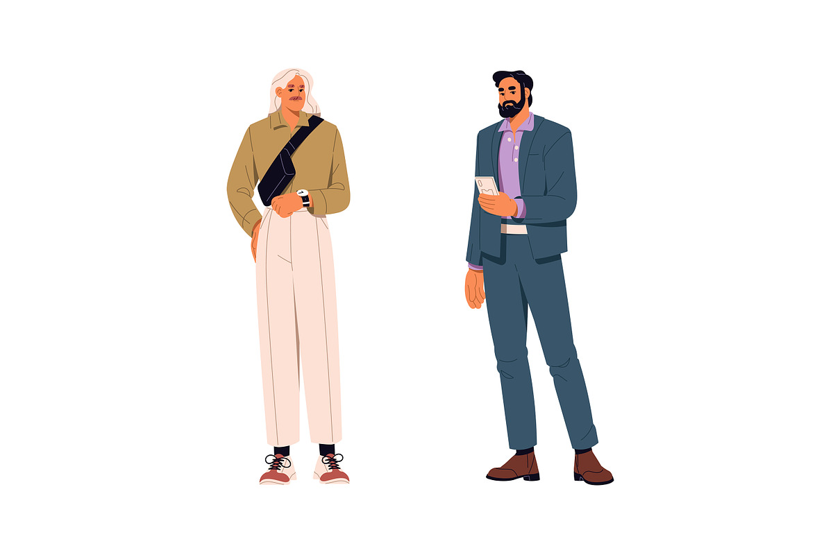 Modern diverse business people set, a Person Illustration by PaperTrident (Photo 4 of 11)