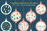 Winter Story. Collection of patterns, a Pattern Graphic by Good Genie (Thumbnail 2 of 6)