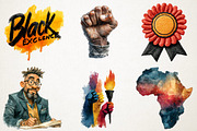 Black Excellence Clipart Bundle, a Seasonal Illustration by RobertsArt (Thumbnail 3 of 5)