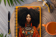 AFRO AMERICAN GODDESS JUNK JOURNAL, a Person Illustration by Daring Digies (Thumbnail 5 of 6)