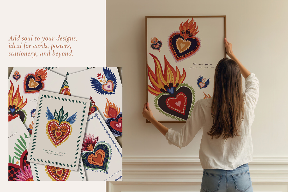 Perfectly Imperfect Mexican Hearts, a Graphic by Paper Flowers Studio (Photo 3 of 6)