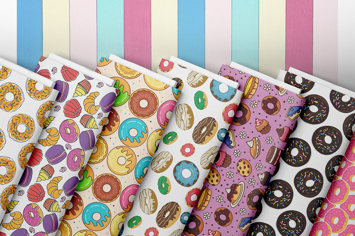 Donuts Pattern, a Pattern Graphic by Digital Studio (Photo 2 of 6)
