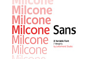 Milcone - Variable Sans, a Sans Serif Font by Letterhend Studio (Thumbnail 1 of 9)