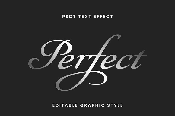 Elegant Silver Script Text Effect preview 3