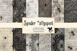 Spider Whispers Digital Paper