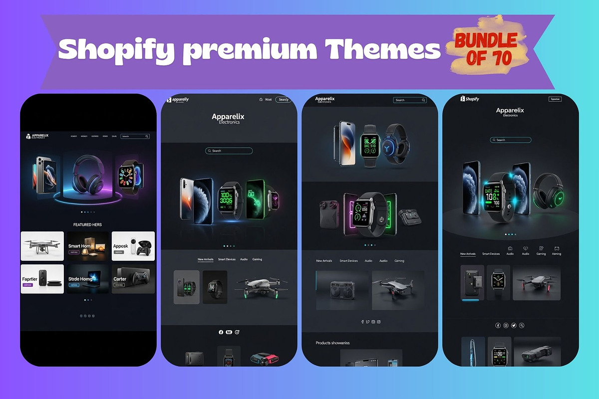 Shopify Premium Themes Bundle 50, a Shopify Template by Aban's World (Photo 12 of 59)