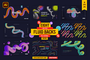 8 Abstract Fluid Backgrounds