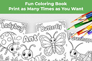 Insect Coloring Book for Kids, an Education Illustration by Mohammad Sarfaraz (Thumbnail 8 of 13)