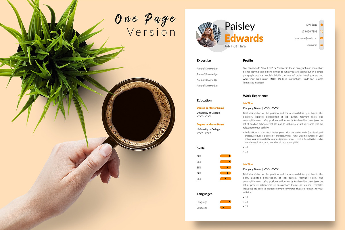 Modern CV Format / Resume - Paisley, a Resume Template by Templates Design Co. (Photo 2 of 17)