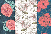 Hand Drawn Floral Vector Patterns, a Pattern Graphic by MeadowFox (Thumbnail 7 of 8)