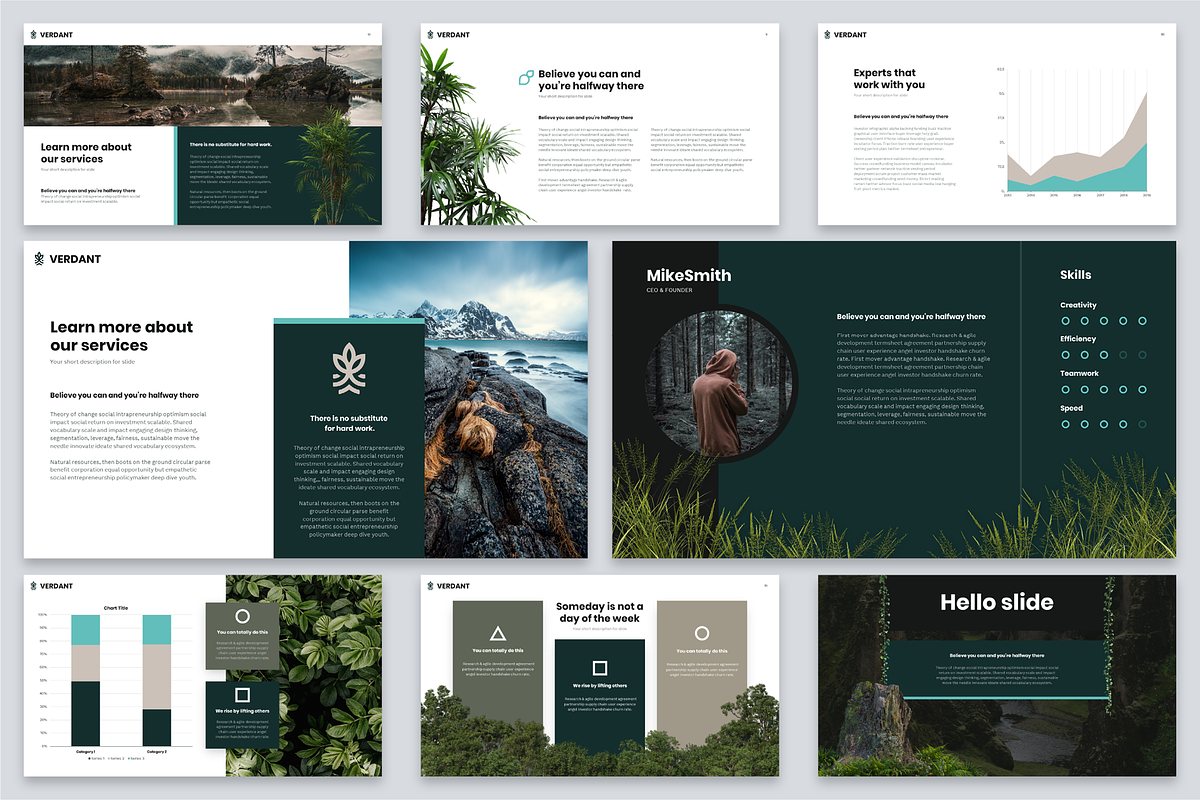 Verdant - Powerpoint Template, a Presentation Template by Reshapely (Photo 4 of 5)