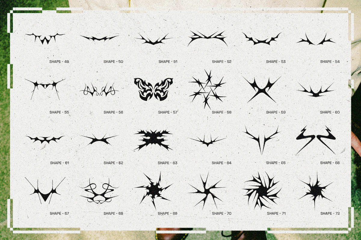 Tribal Future - Y2K Graphic Pack, a Graphic by softulka (Photo 8 of 9)