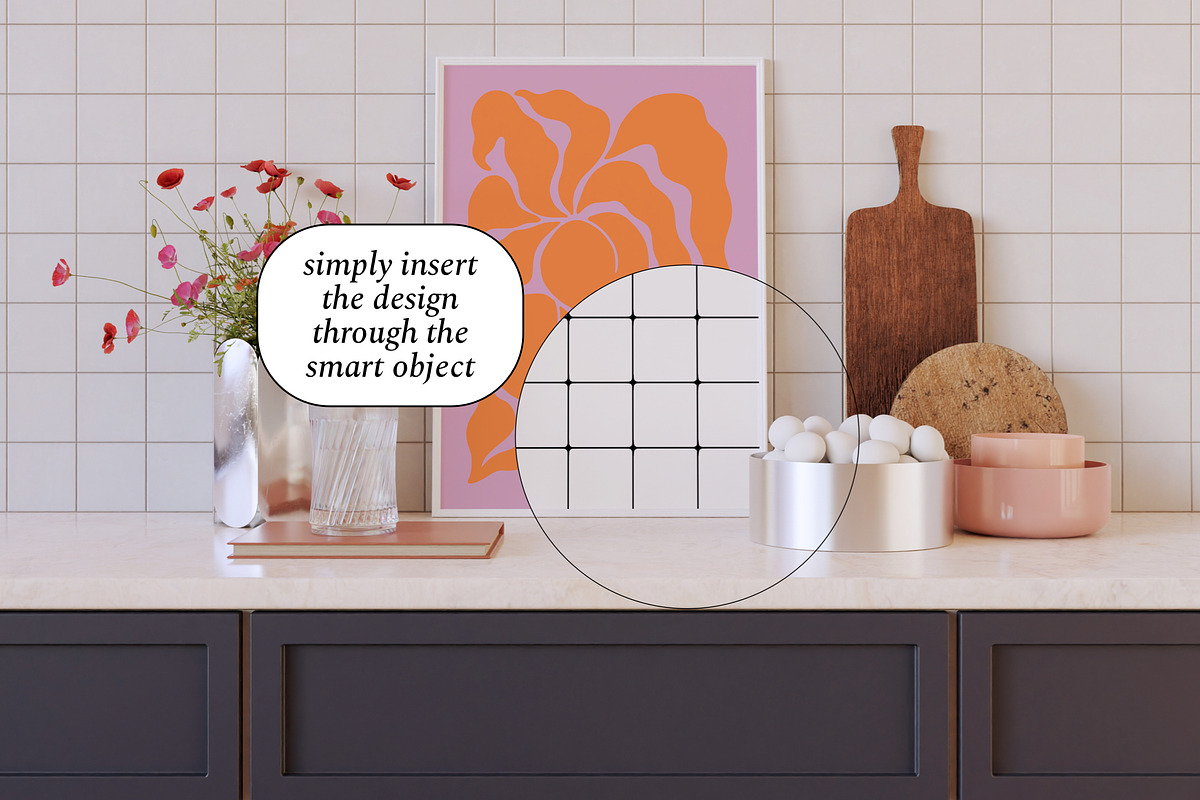 Kitchen Frame Mockup Bundle EILA, a Household Mockup by Bonumo (Photo 6 of 10)
