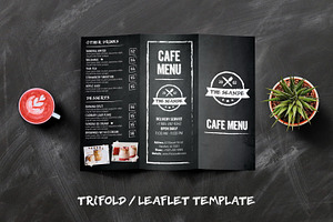 Blackboard Menu TriFold Menu