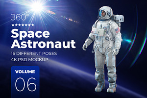 3D Mockup Space Astronaut 06