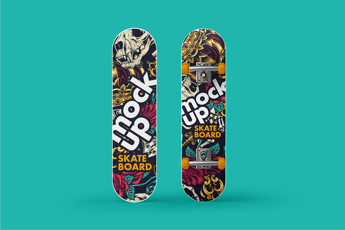 Skateboard Mockup Set, a Product Mockup by Deeplab (Photo 9 of 17)