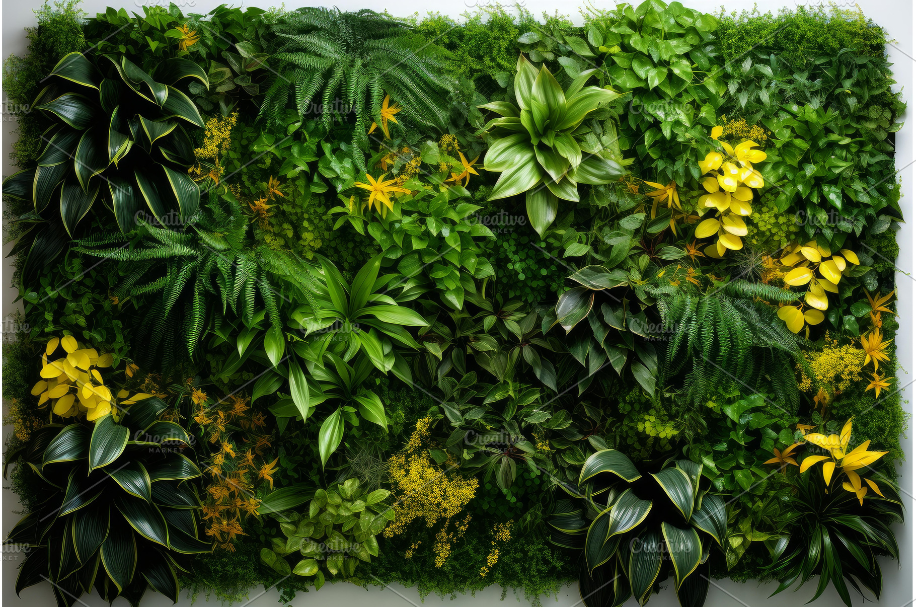 Green wall decor featuring lush, a Nature Photo by Ylivdesign