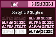 Alpha Sense font, a Font by weknow (Thumbnail 7 of 8)