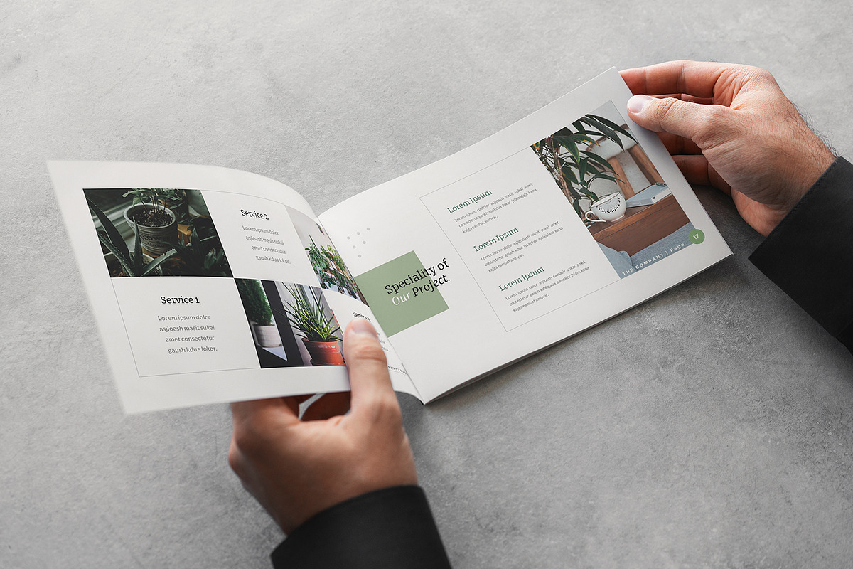 Landscape Brochure Mock-Up, a Print Template by Dikarte.Store (Photo 7 of 9)