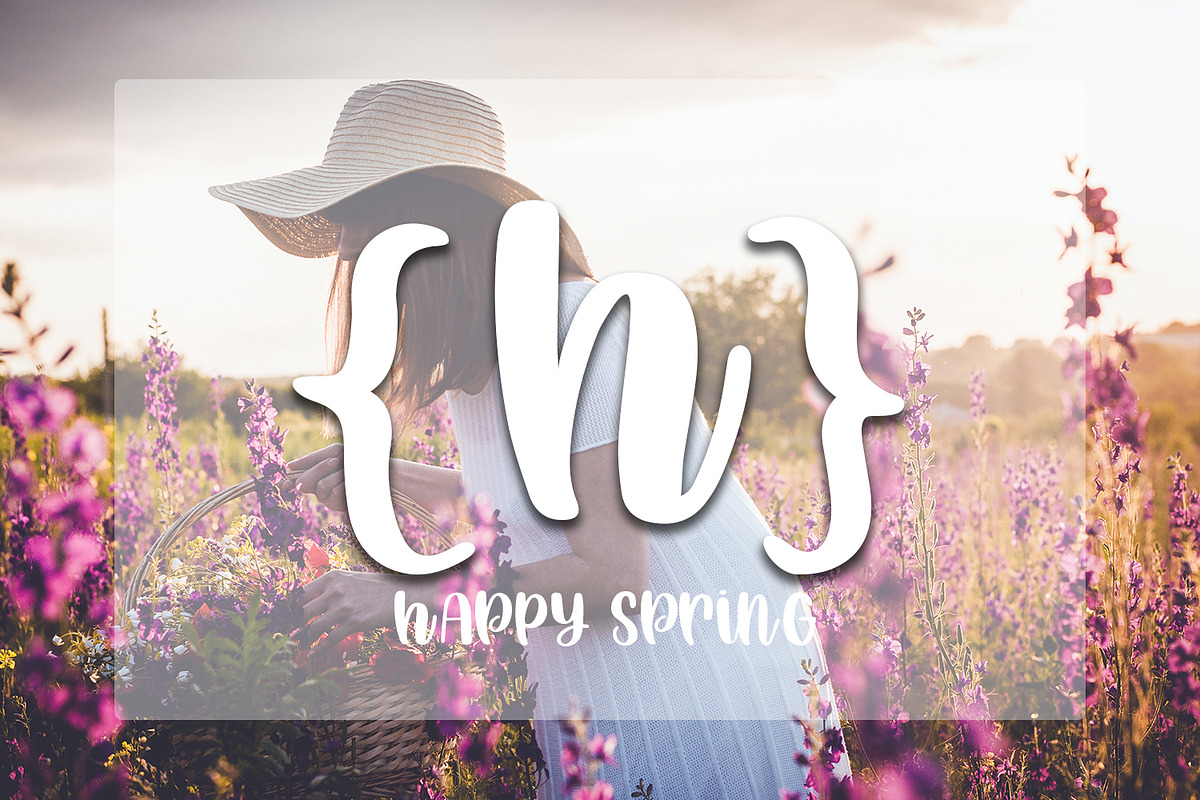 Happy Spring - Hand Lettered Font preview 6
