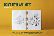 12 Leaf Affinity Stamp Brushes, a Brush Add-On by Riveros Illustration (Thumbnail 8 of 9)