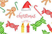 Christmas Clipart PNG Bundle, a Decorative Illustration by tchastudio (Thumbnail 1 of 5)