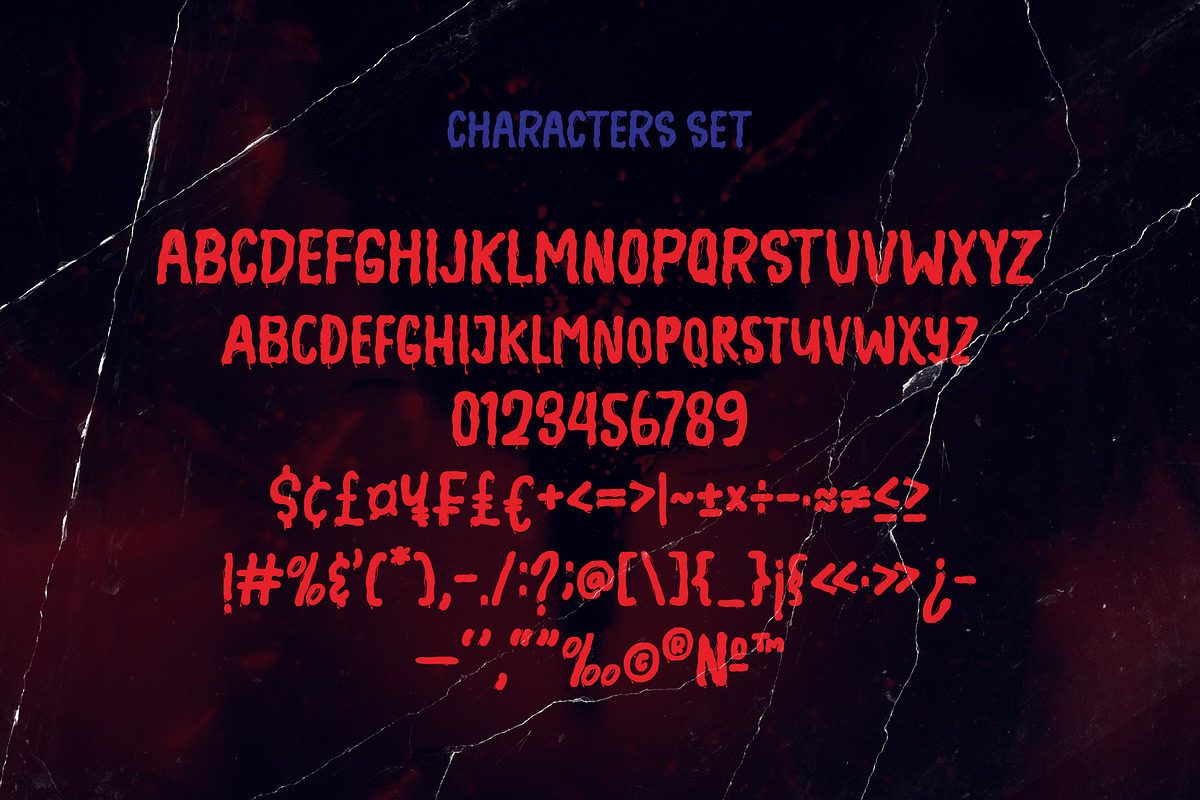 NCL HALLOWEEN DANGER - Bloody Horror, a Handwritten Font by Enxyclo Studio (Photo 4 of 10)