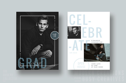 Graduation Card | Headline Grad, a Card Template by The Modern Collective