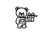 Cute Teddy Bear Love Vector Bundle, an Illustration by Designs_River (Thumbnail 42 of 51)