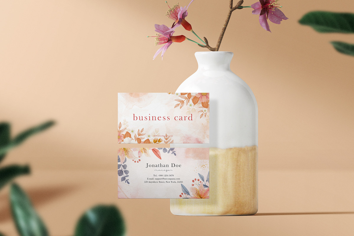 Watercolor Floral Background, a Decorative Illustration by Digital Studio (Photo 5 of 7)