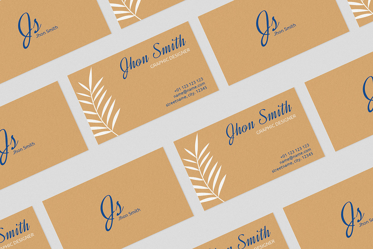 Tropical business card V2, a Business Card Template by EN86-21 (Photo 3 of 3)