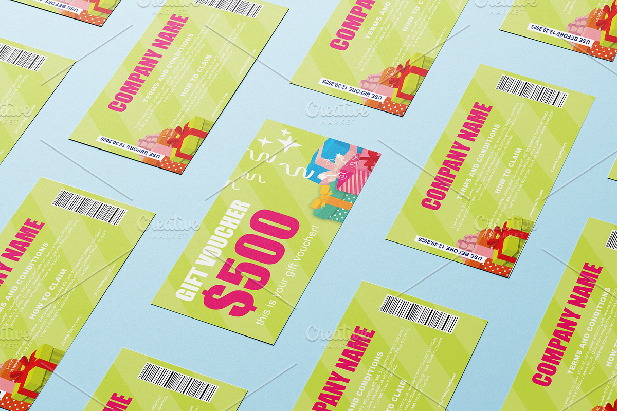 Colorful Gift Card, a Card Template by Tzochko (Photo 3 of 4)