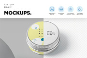 Lip Balm Round Tin Box Mockups, a Packaging Mockup by megostudi0 (Thumbnail 4 of 6)