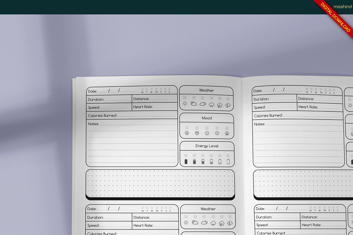 Running Logbook • KDP Interior, a Templates & Theme by HyeRi (Photo 8 of 8)