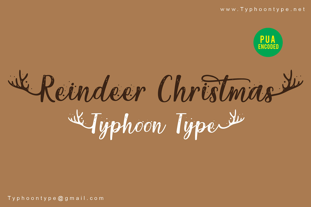 Reindeer Christmas font