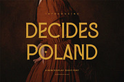 Decides Poland || Display Serif, a Serif Font by Idea Studio (Thumbnail 1 of 5)