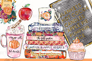 Cosy Fall Autumn Clipart, an Illustration by Libby Wishes (Thumbnail 2 of 8)