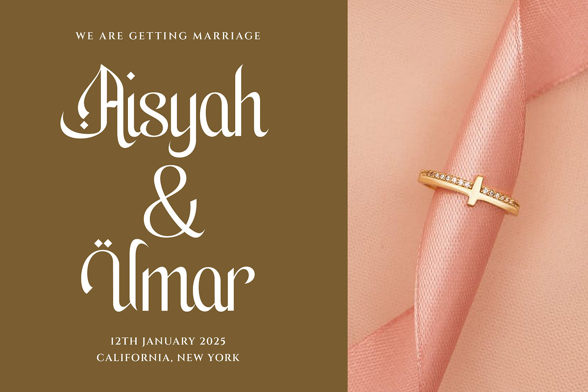 Haymila Islamic Display Font, a Serif Font by RantautypeStudio (Photo 15 of 17)