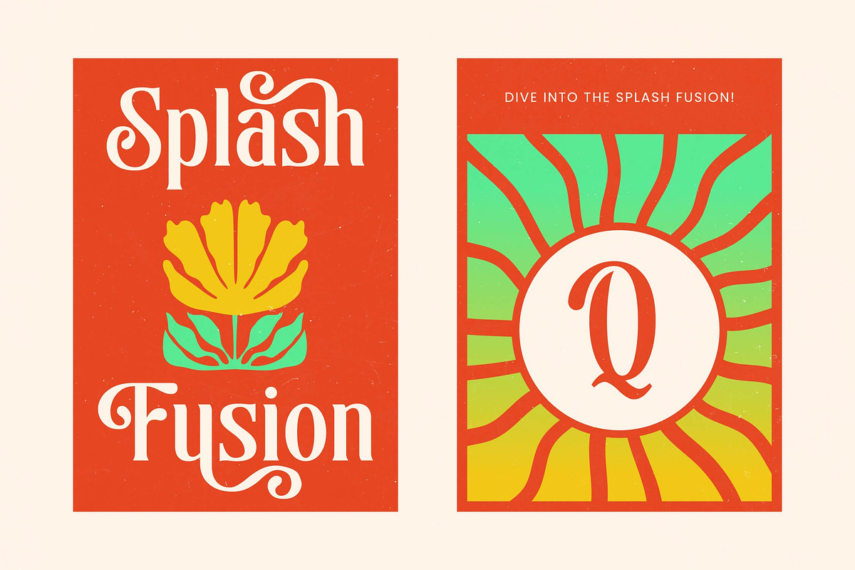 Sunkis Groovy Retro Display Font, a Serif Font by timelesstype.co (Photo 5 of 20)