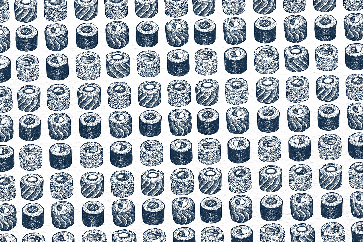 Sushi Vector Collection, a Food Illustration by Lubov Illustrations Shop (Photo 5 of 5)