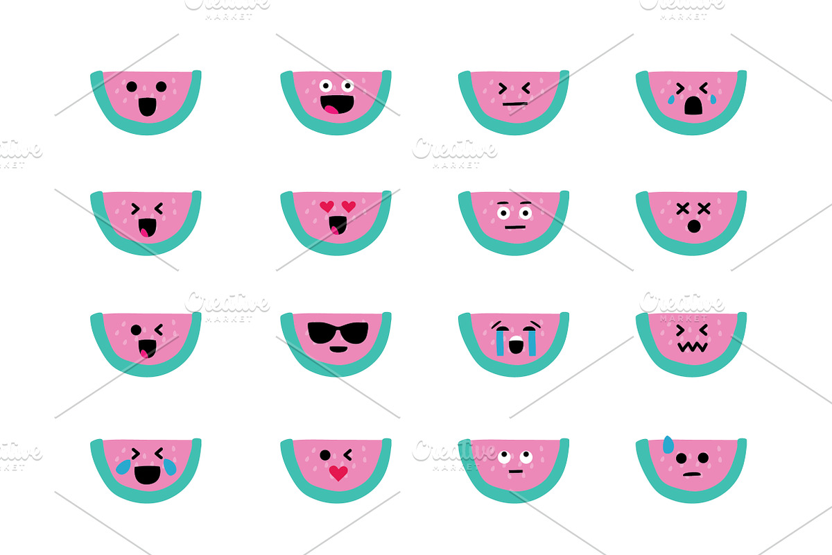 Watermelon Emojis, an Emoji Icon by Kanga & Moose (Photo 3 of 4)