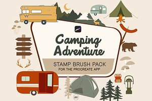 Camping Adventure Stamp Brushes