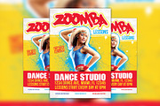 Zumba Aerobic Flyer and Poster, a Flyer Template by Flyermind (Thumbnail 1 of 2)