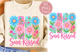 Sun Kissed PNG, Summer Flowers, a Seasonal Illustration by Rose Art