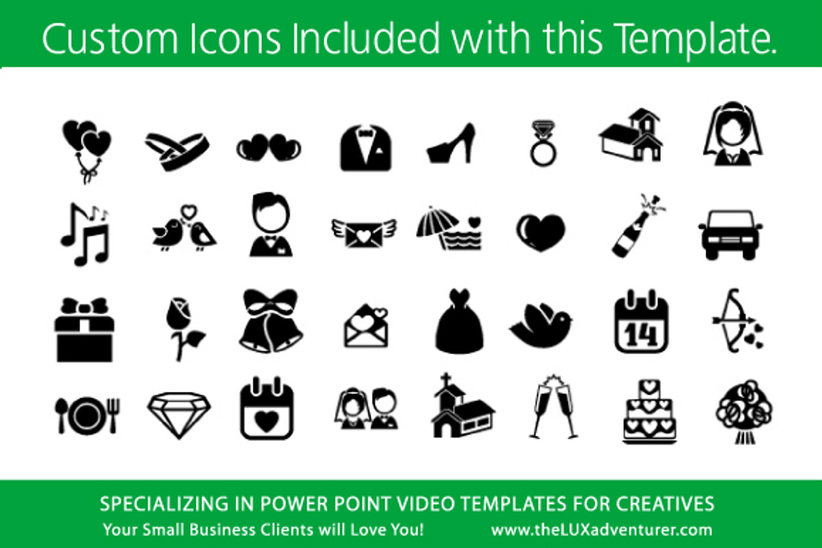 Wedding PowerPoint Video Template, a Presentation Template by Kathy Green Design (Photo 4 of 6)