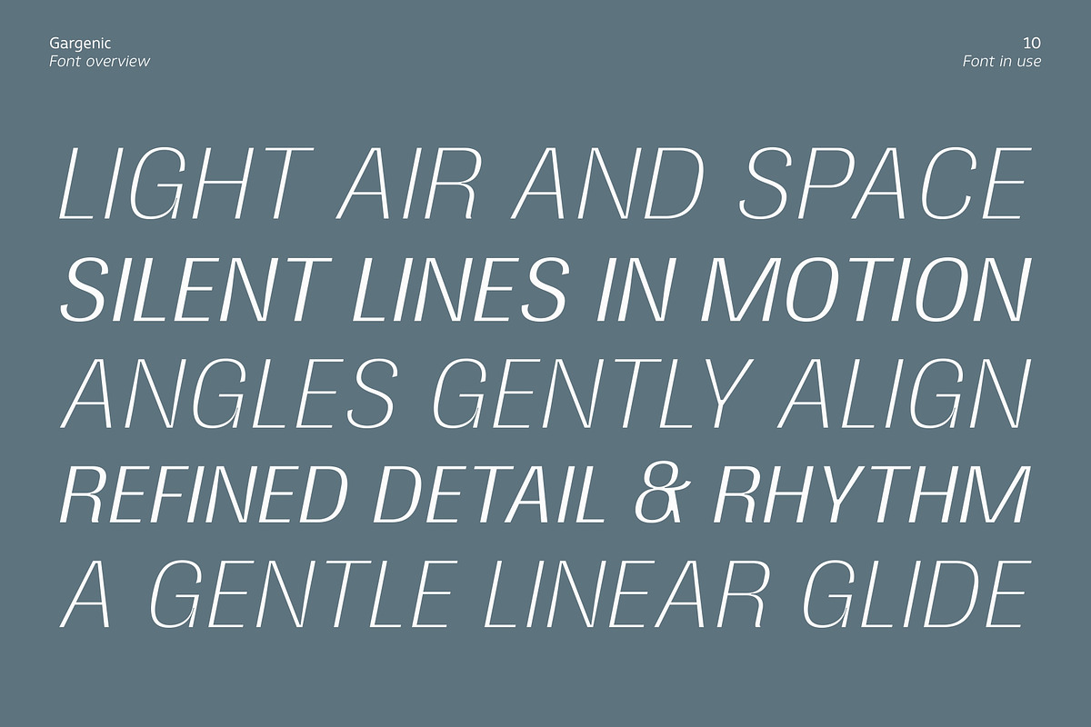 Gargenic, a Sans Serif Font by Zafara Studios (Photo 10 of 12)