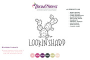 Looking Sharp | Funny Cactus SVG, an Education Illustration by DreamONprints (Thumbnail 2 of 2)