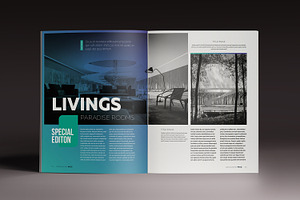 Gradient Magazine Indesign Template