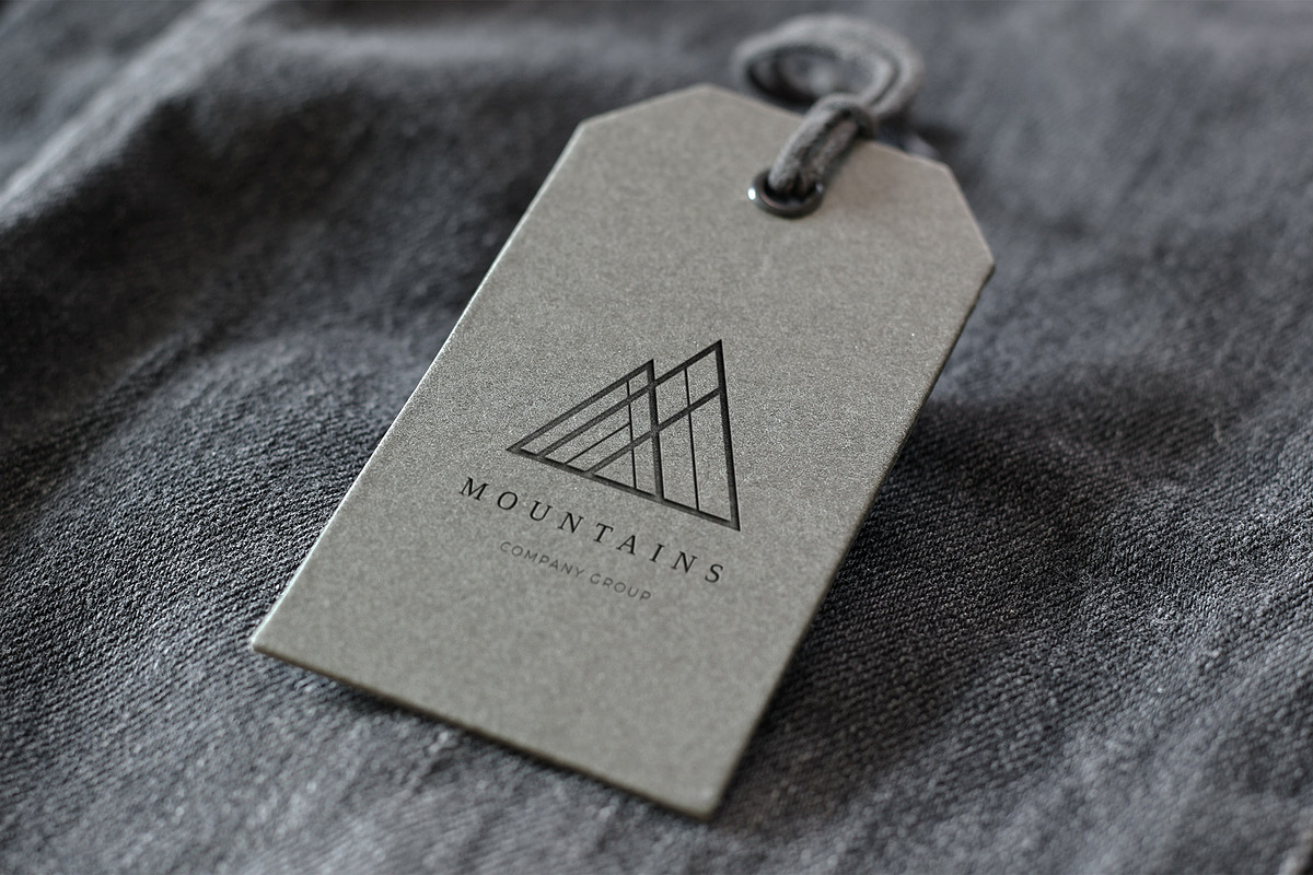 Mountains. Linear geometric logo, a Branding & Logo Template by le-genda (Photo 5 of 14)