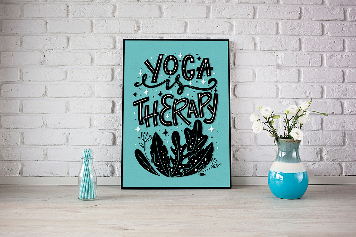 Hand lettering Yoga Posters, an Object Graphic by DariSmartArt (Photo 7 of 11)